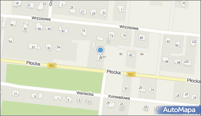 Brwilno, Płocka, 28, mapa Brwilno