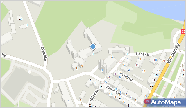 Brzeg, Plac Zamkowy, 1, mapa Brzeg