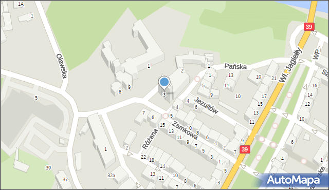 Brzeg, Plac Zamkowy, 3, mapa Brzeg