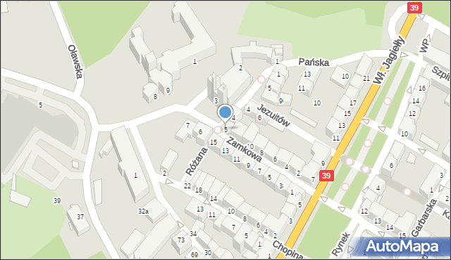 Brzeg, Plac Zamkowy, 5, mapa Brzeg