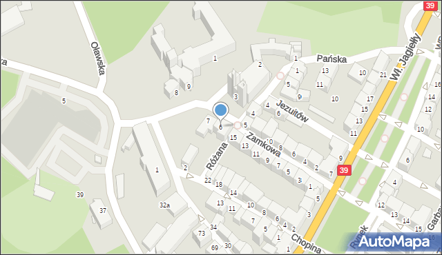 Brzeg, Plac Zamkowy, 6, mapa Brzeg