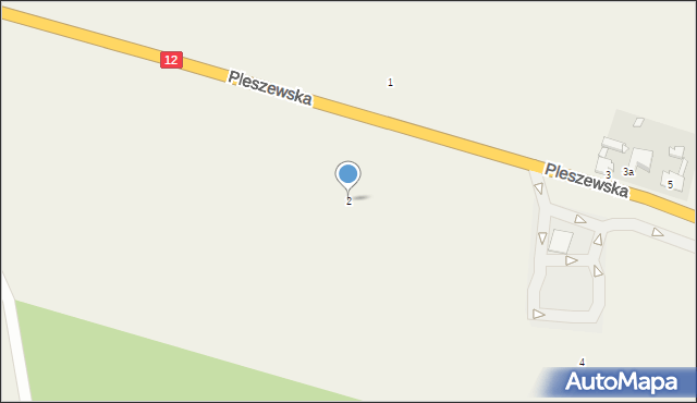 Brzezie, Pleszewska, 2, mapa Brzezie