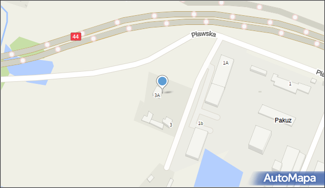 Brzezinka, Pławska, 3, mapa Brzezinka