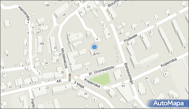 Brzozów, Plac Grunwaldzki, 2A, mapa Brzozów