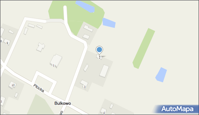 Bulkowo, Płocka, 2, mapa Bulkowo