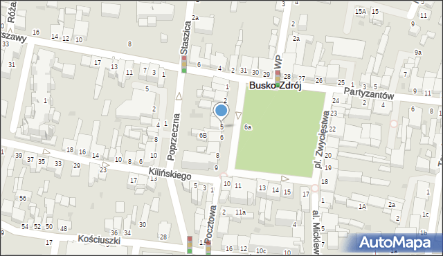 Busko-Zdrój, Plac Zwycięstwa, 5, mapa Busko-Zdrój