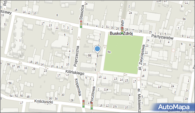 Busko-Zdrój, Plac Zwycięstwa, 6, mapa Busko-Zdrój