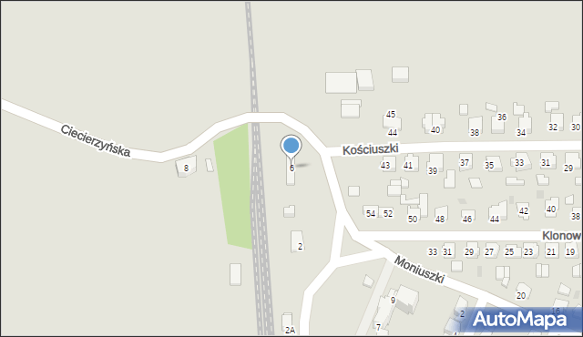 Byczyna, Plac Dworcowy, 6, mapa Byczyna