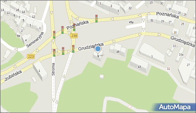 Bydgoszcz, Plac Poznański, 9, mapa Bydgoszczy