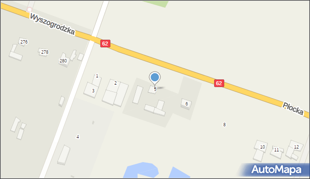Cekanowo, Płocka, 5, mapa Cekanowo