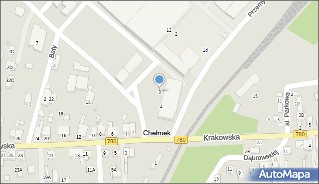 Chełmek, Plac Kilińskiego Jana, płk., 3, mapa Chełmek
