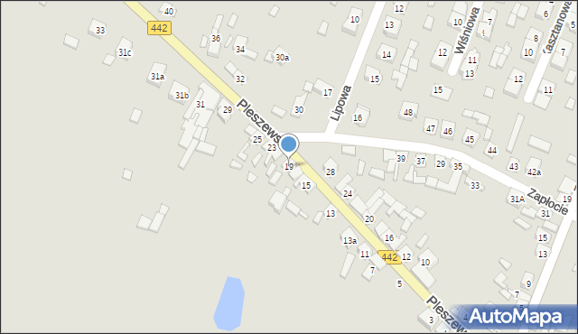 Chocz, Pleszewska, 19, mapa Chocz