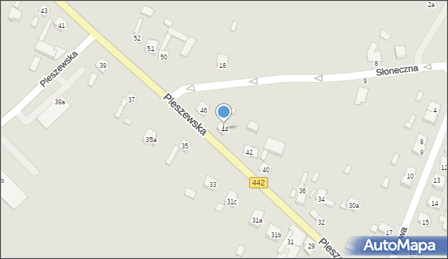 Chocz, Pleszewska, 44, mapa Chocz