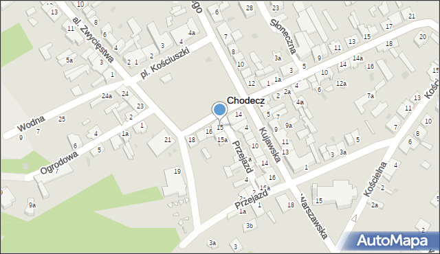 Chodecz, Plac Kościuszki Tadeusza, gen., 15, mapa Chodecz