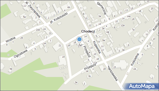 Chodecz, Plac Kościuszki Tadeusza, gen., 15a, mapa Chodecz