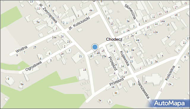 Chodecz, Plac Kościuszki Tadeusza, gen., 17, mapa Chodecz