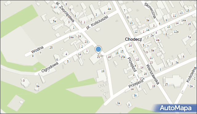 Chodecz, Plac Kościuszki Tadeusza, gen., 21, mapa Chodecz