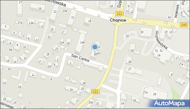 Chojnice, Plac Piastowski, 16, mapa Chojnic