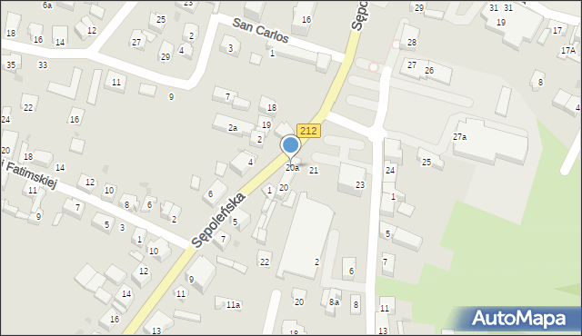 Chojnice, Plac Piastowski, 20a, mapa Chojnic