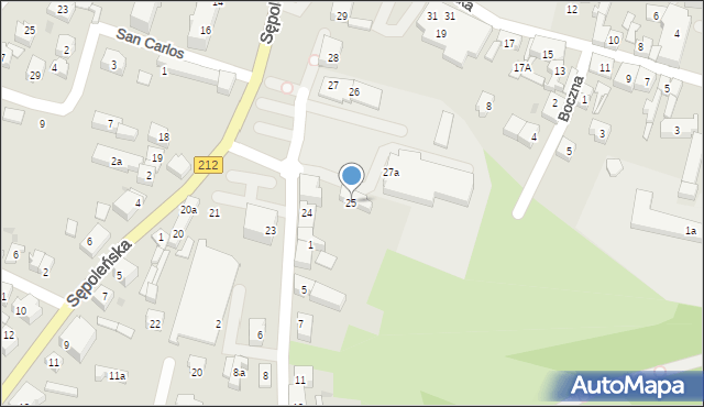 Chojnice, Plac Piastowski, 25, mapa Chojnic