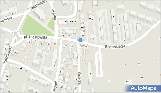 Chorzów, Plac Piastowski, 18, mapa Chorzów