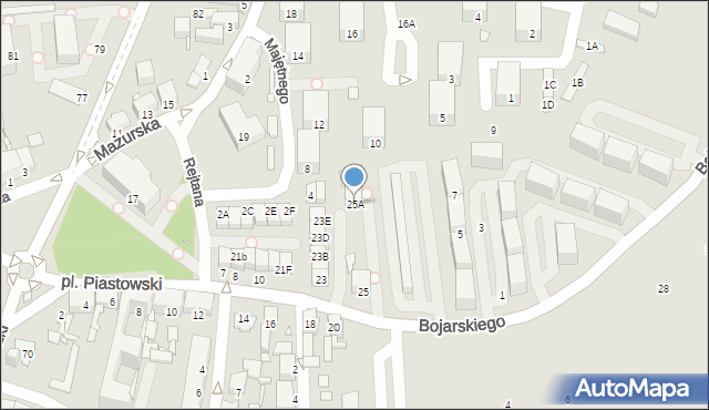 Chorzów, Plac Piastowski, 25A, mapa Chorzów