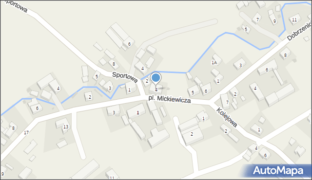 Ciepłowody, Plac Mickiewicza Adama, 4, mapa Ciepłowody