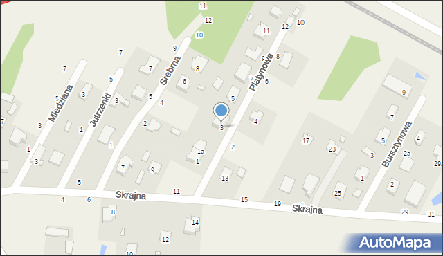 Cisie, Platynowa, 3, mapa Cisie