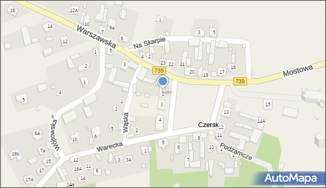 Czersk, Plac Tysiąclecia, 2, mapa Czersk