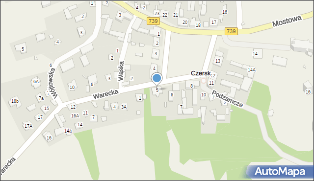 Czersk, Plac Tysiąclecia, 5, mapa Czersk