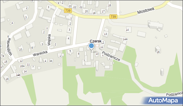 Czersk, Plac Tysiąclecia, 9, mapa Czersk