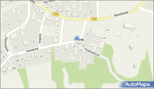 Czersk, Plac Tysiąclecia, 9a, mapa Czersk