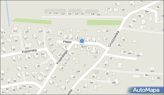 Dąbrowa Tarnowska, Plater Emilii, 5, mapa Dąbrowa Tarnowska