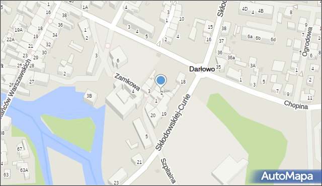 Darłowo, Plac Zamkowy, 2, mapa Darłowo