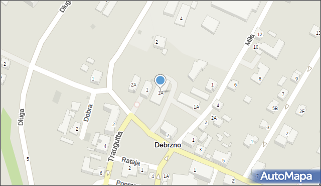 Debrzno, Plac Pocztowy, 1A, mapa Debrzno