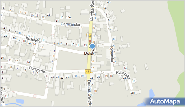 Dolsk, Plac Wyzwolenia, 15, mapa Dolsk