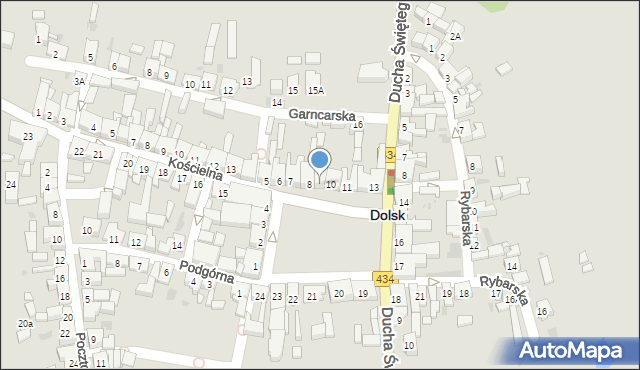 Dolsk, Plac Wyzwolenia, 9, mapa Dolsk