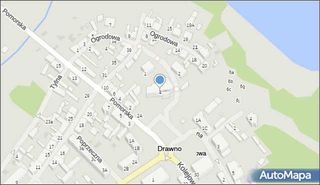 Drawno, Plac Wolności, 4, mapa Drawno