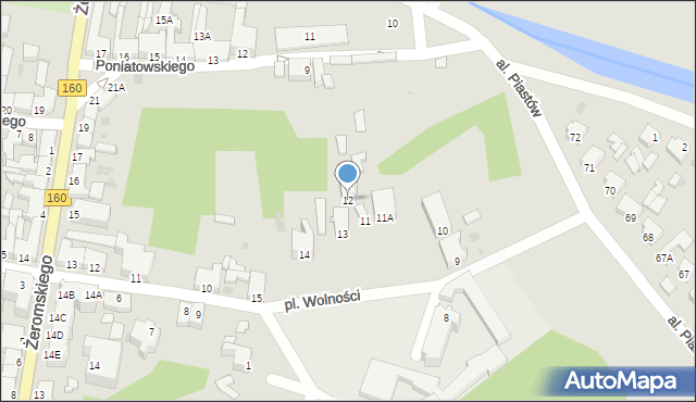 Drezdenko, Plac Wolności, 12, mapa Drezdenko