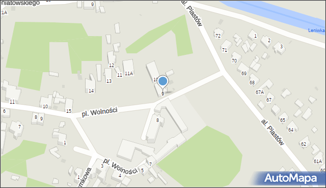 Drezdenko, Plac Wolności, 9, mapa Drezdenko