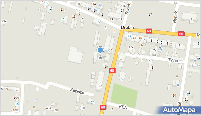 Drobin, Płocka, 18, mapa Drobin