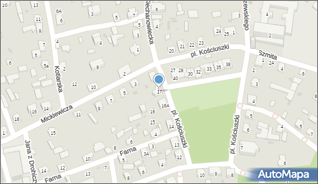 Drohiczyn, Plac Kościuszki Tadeusza, gen., 17, mapa Drohiczyn