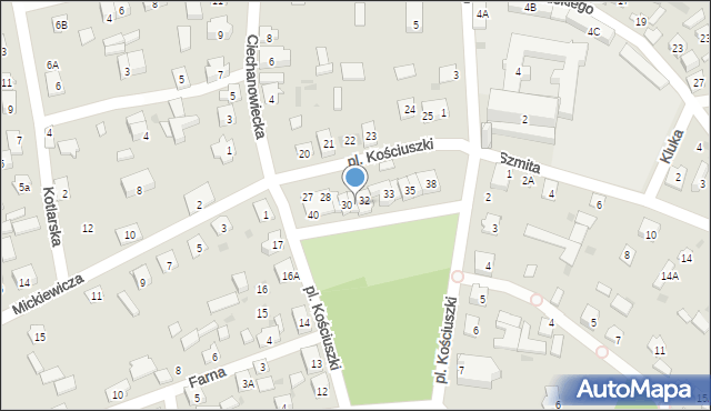 Drohiczyn, Plac Kościuszki Tadeusza, gen., 31, mapa Drohiczyn