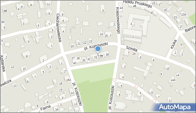 Drohiczyn, Plac Kościuszki Tadeusza, gen., 34, mapa Drohiczyn