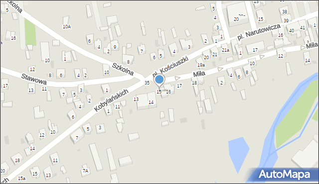 Drzewica, Plac Kościuszki Tadeusza, gen., 15, mapa Drzewica