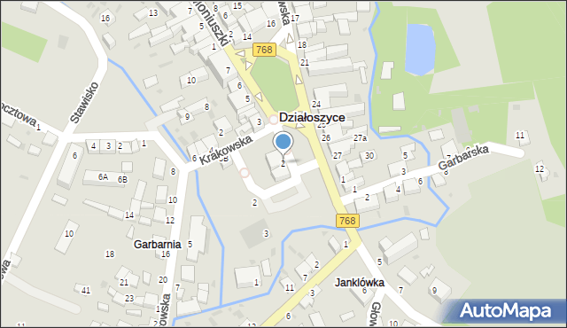 Działoszyce, Plac Partyzantów, 2, mapa Działoszyce