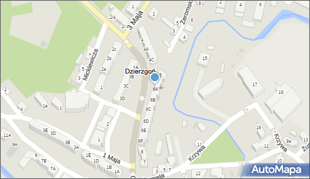 Dzierzgoń, Plac Wolności, 6A, mapa Dzierzgoń