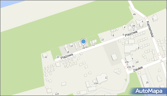 Dziwnówek, Plażowa, 14, mapa Dziwnówek