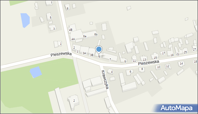 Fabianów, Pleszewska, 5, mapa Fabianów