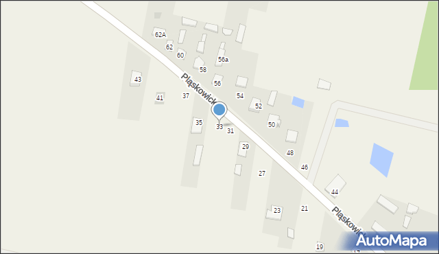 Fałków, Pląskowicka, 33, mapa Fałków